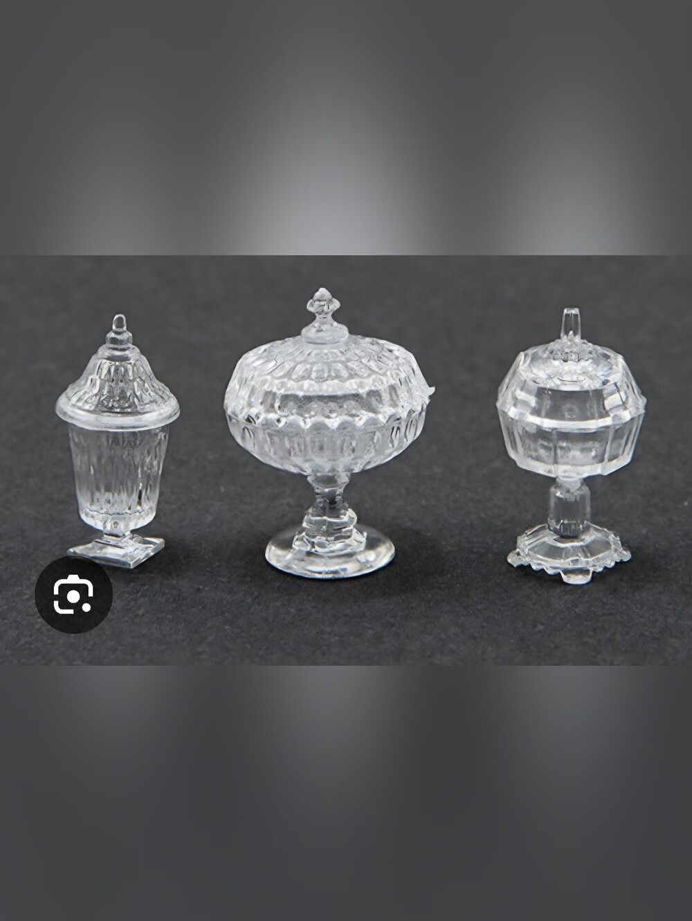Vintage Chrysnbon Dollhouse Candydish Kit For 3 Dishes